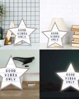 Storeeva Star Shaped Cinematic Light Box With Letters and Symbols